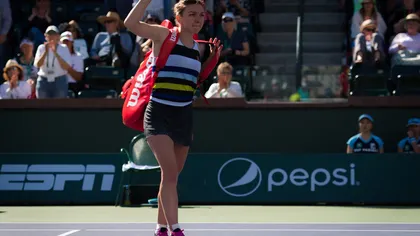 Simona Halep nu a trecut peste eşecul de la Indian Wells. 