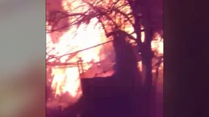 Incendiu devastator în judetul Gorj: Gospodării distruse din cauza unui incendiu de vegetaţie uscată