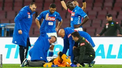 Imagini şocante pe terenul de fotbal. Portarul lui Napoli, David Ospina, aproape de moarte VIDEO