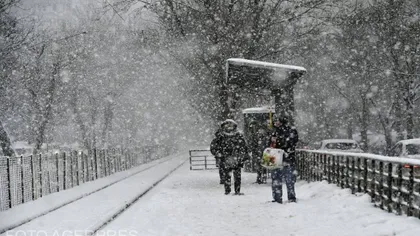 Prognoza meteo pentru astăzi, în Bucureşti şi în ţară. Temperaturi scăzute şi ninsoare