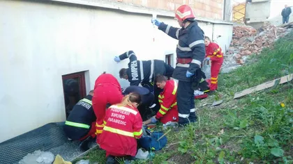 Accident terbil în Cluj. Un bărbat a căzut de pe o biserică în construcție, de la peste 10 metri înalţime
