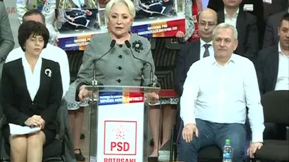 Viorica Dăncilă, alături de Liviu Dragnea la Botoşani: În 2019 îmi doresc să avem preşedintele României un preşedinte PSD