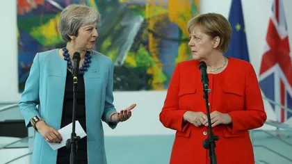 May şi Merkel au ajuns la concluzia că Marea Britanie trebuie să părăsească UE cu un acord de retragere din UE
