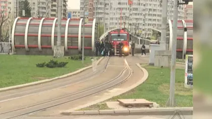 Accident în zona Obor, din Capitală, o ambulanţă SMURD a lovit un biciclist. Circulaţia tramvaielor, blocată