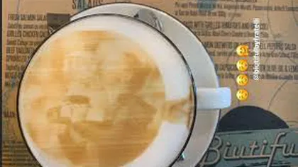 Ce a găsit Simona Halep în ceaşcă, după ce a comandat o cafea într-un celebru local din Bucureşti
