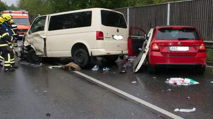 Accident mortal în Germania, provocat de un şofer român. O femeie a murit, alţi 7 oameni au fost răniţi