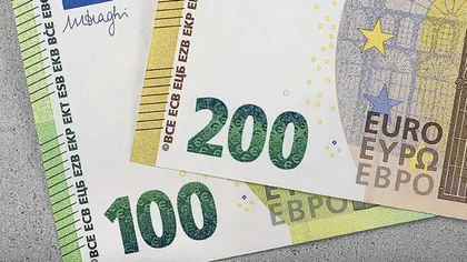 Se pun în circulaţie noile bancnotele de 100 şi 200 de euro