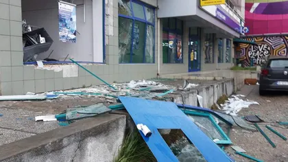 Încă un bancomat aruncat în aer la Arad. După spargere, hoţii au avut parte de o mare surpriză