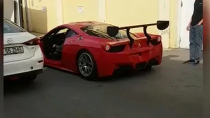 Accident cu un Ferrari de curse în Bucureşti
