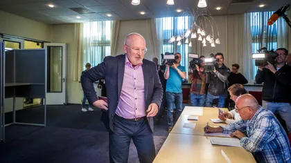 Frans Timmermans, la alegeri: Pentru prima dată, am votat cu mine. De obicei, votez prima femeie de pe listă