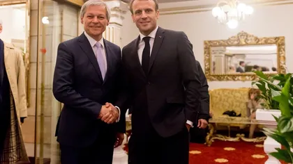 Dacian Cioloş, întâlnire cu Emmanuel Macron la Sibiu