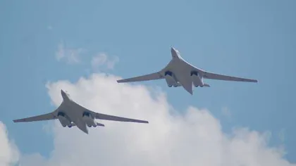 Avioane militare ruse, interceptate în apropierea Ţărilor Baltice. Ruşii publică imagini cu interceptarea unui bombardier american
