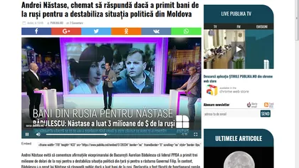 Andrei Năstase trebuie să trebuie să răspundă dacă a primit bani de la ruşi pentru destabilizarea situaţiei politice