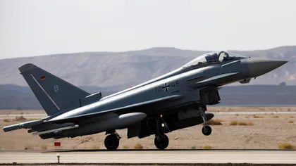 Trei avioane de luptă Eurofighter Typhoon trimise din Germania au aterizat la baza 
