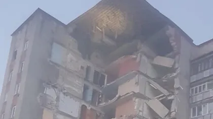 Bloc cu nouă etaje, prăbuşit în Republica Moldova VIDEO ŞOCANT