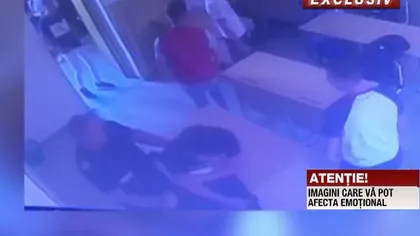 Imagini şocante surprinse într-o sală de clasă. Un elev este bătut de un jandarm sub ochii colegilor VIDEO UPDATE