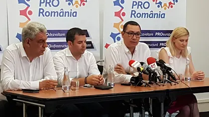 Pro România a stabilit cele opt condiţii obligatorii de parteneriat cu alte partide. Ce s-a decis în privinţa moţiunii de cenzură