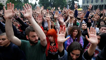 Proteste în Georgia. Tensiunile dintre Tbilisi şi Moscova se amplifică
