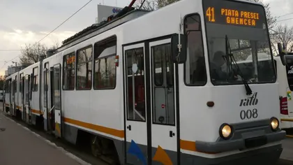 Circulaţia tramvaiului 41, OPRITĂ timp de două luni. Pentru preluarea călătorilor vor fi înfiinţate două linii navetă
