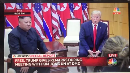 Donald Trump s-a întâlnit cu Kim Jong Un la graniţa dintre cele două Corei