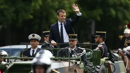 Paradă militară de Ziua Franţei, la Paris. Preşedintele Emmanuel Macron, huiduit de câţiva protestatari pe Champs-Elysees