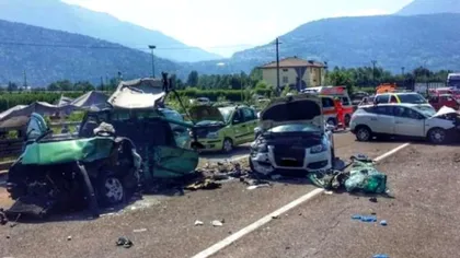 Accident şocant provocat de un român in Italia! 12 persoane, rănite! Două elicoptere au intervenit