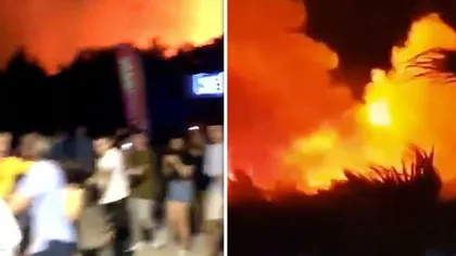 Incendiu în Croaţia, pe Insula Pag. Peste 10.000 de persoane au fost evacuate