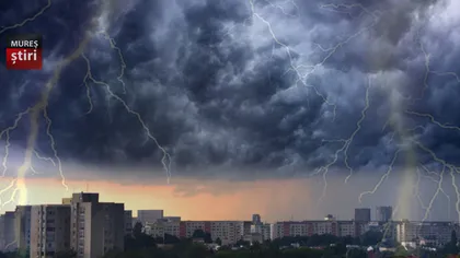 Avertizare meteo: Trei zile de ploi şi vijelii puternice în România
