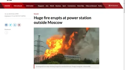 Incendiu URIAŞ la Moscova. Sunt victime