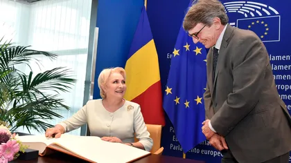 Premierul Dăncilă s-a întâlnit cu David-Maria Sassoli, preşedintele Parlamentului European