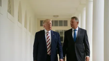Casa Albă a postat filmul primirii preşedintelui Klaus Iohannis de către Donald Trump VIDEO