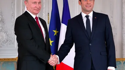 Macron se întâlneşte cu Putin înainte de reuniunea G7