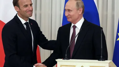 Putin face o vizită oficială de lucru în Franţa, unde se va întâlni cu Macron