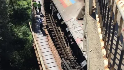 Un tren de marfă a deraiat în judeţul Suceava