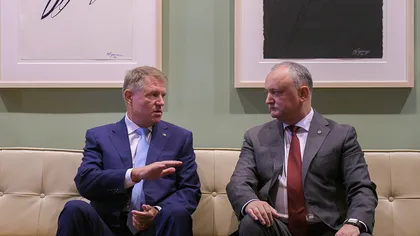 Klaus Iohannis s-a întâlnit la New York cu preşedintele moldovean Igor Dodon. Ce au discutat cei doi
