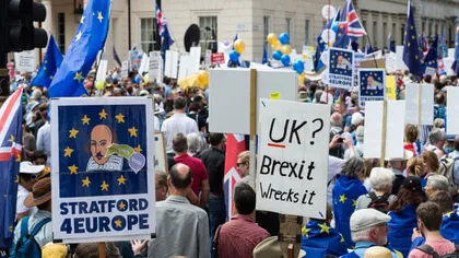 BREXIT 2019. Proteste la Londra, mii de britanici cer referendum