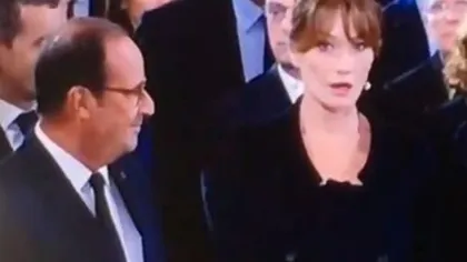Incident inedit la funeraliile lui Jacques Chirac: Francois Hollande a speriat-o pe Carla Bruni VIDEO