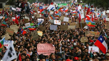 Proteste în Chile. Incident şocant în timpul manifestaţiilor