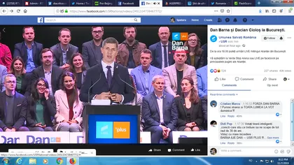 Dan Barna şi Dacian Cioloş, ultimul miting electoral înainte de alegerile din 10 noiembrie. Imagini de la eveniment VIDEO