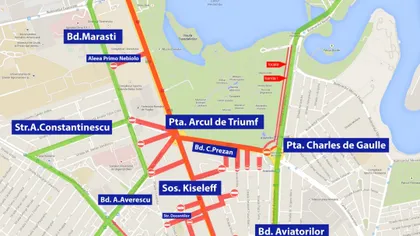 Restricţii de trafic în Bucureşti, dar şi în ţară de Ziua Naţională a României