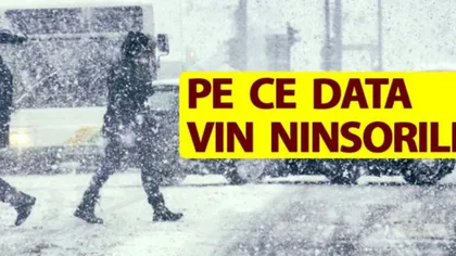 ANUNŢ DE LA METEOROLOGI. Pe ce dată va începe să ningă în toată România, inclusiv în Bucureşti