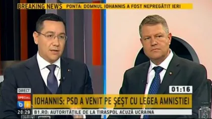 Cum au decurs dezbaterile dintre Klaus Iohannis şi Victor Ponta în campania electorală din 2014 VIDEO
