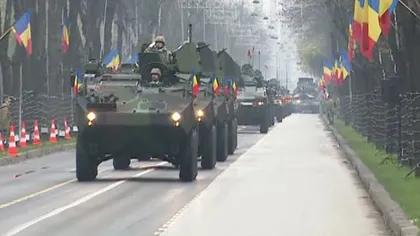 Repetiţie pentru parada militară de 1 Decembrie în Piaţa Arcul de Triumf. Restrictii de trafic în Bucureşti - VIDEO