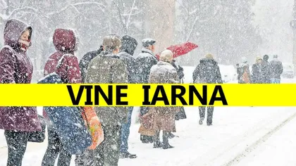 Vine iarna în România. Sunt anunţate ploi şi ninsori masive în următoarele zile