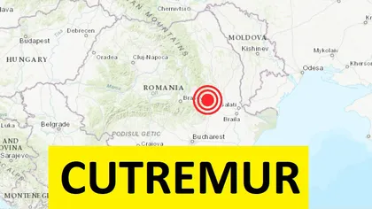 CUTREMUR în România! Pământul s-a zguduit în urmă cu puţin timp