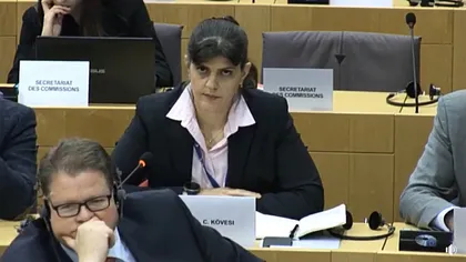 Laura Kovesi, şefa Parchetului European, discurs în Parlamentul European: Ne vom confrunta cu oameni puternici şi periculoşi VIDEO