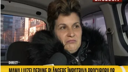 Mama Luizei Melencu ajunge la DIICOT, unde depune plângere împotriva procurorilor