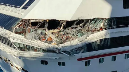 Accident pe mare, două nave de croazieră s-au ciocnit în larg. Imaginile au fost filmate, sunt persoane rănite VIDEO