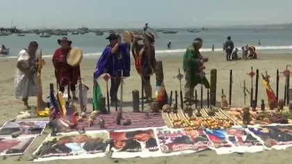 Şamanii din Peru au făcut predicţiile pentru anul 2020. Pozele lui Donald Trump şi Vladimir Putin, parte din ritual