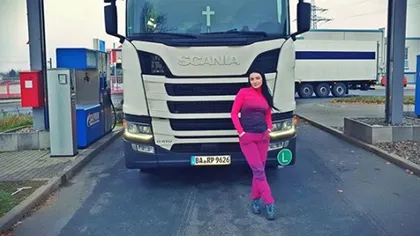 A fost aleasă cea mai sexy şoferiţă de TIR din România. Incredibil, cine este logodnicul ei FOTO